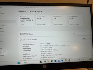 HP Pavilion 14 i5 11ª Gen 16GB RAM 500GB SSD