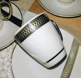 Juego Café Vintage Porcelana y Plata