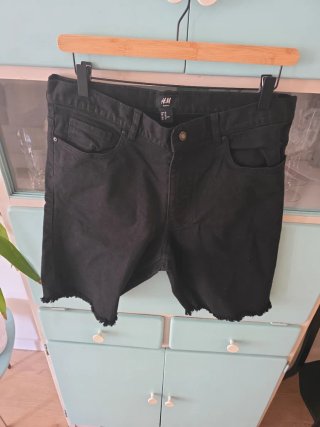 Shorts vaqueros H&M hombre negros