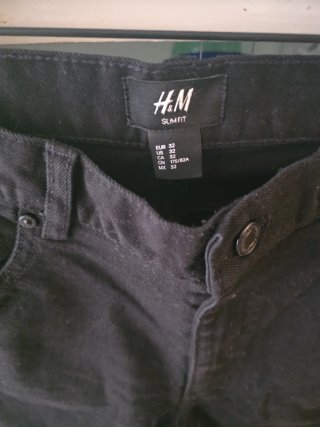 Shorts vaqueros H&M hombre negros