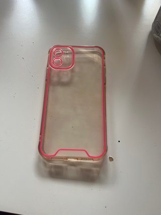 Funda iPhone 11 Transparente Rosa
