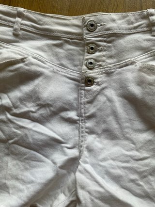 Shorts vaqueros Blancos tiro alto T.34