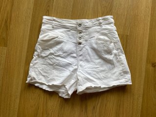 Shorts vaqueros Blancos tiro alto T.34