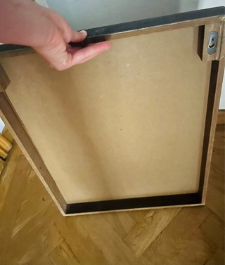 Cuadro de madera Laugh
