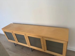 Aparador Ikea Madera y Cristal