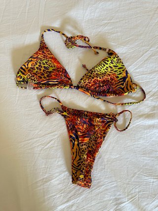 Bikini animalier multicolor taglia M – perizoma