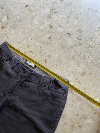 Pantaloni in lino grigio