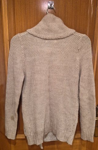 Chaqueta abrigada, Stradivarius, beige, Talla S.