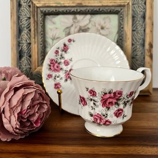 Taza y plato Royal Windsor porcelana inglesa