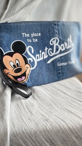 Borsa Saint Barth Mickey Mouse Denim