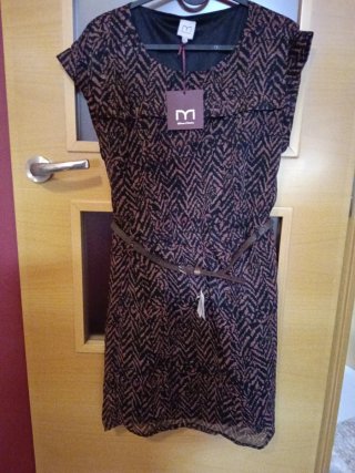 Vestido juvenil estampado