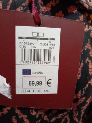 Vestido juvenil estampado