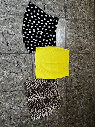 Falda lunares, neón y leopardo Talla S/M