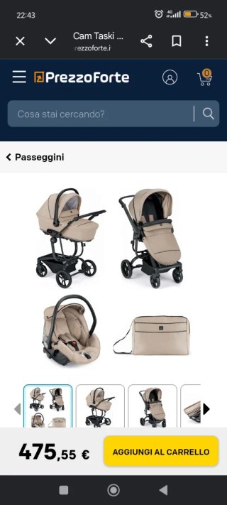 Trio Passeggino Cam