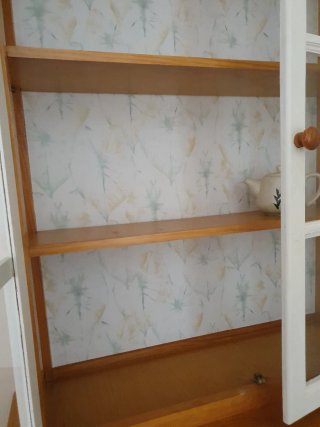 Vitrina y aparador de madera Santander