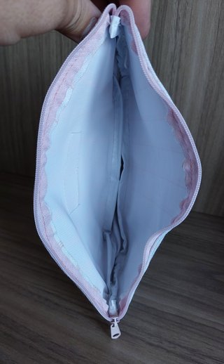Pochette Arrogance donna beige e rosa