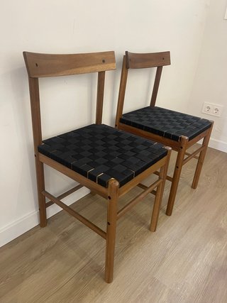 Juego de 2 Sillas de Comedor IKEA Madera