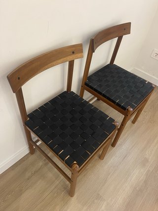 Juego de 2 Sillas de Comedor IKEA Madera