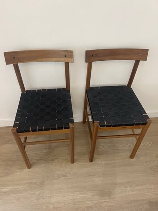 Juego de 2 Sillas de Comedor IKEA Madera