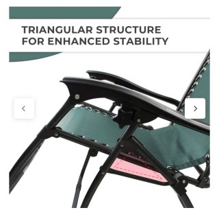 Tumbona Plegable Exterior Gravedad Zero Verde.
