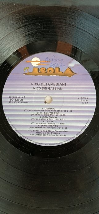 Vinile 45 Giri Nico Dei Gabbiani - Tre Rose Per Te