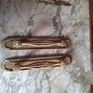 Tiradores de bronce macizo para puerta