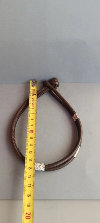 Gargantilla cuero y plata
