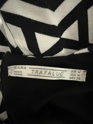 Vestido Zara Trafaluc Geométrico