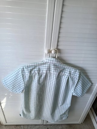 Camisa a cuadros  blanca y verde, rosa y roja