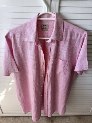 Camisa a cuadros  blanca y verde, rosa y roja