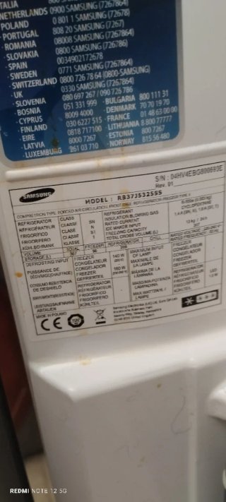 Ventilador Nevera Samsung