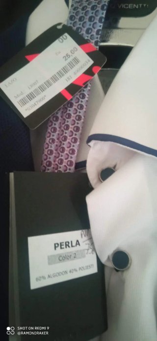 Traje PERLA azul y negro Talla M