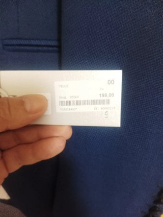 Traje PERLA azul y negro Talla M