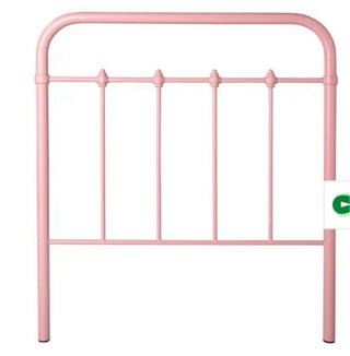 Cabecero cama 90 cm rosa metal