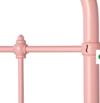 Cabecero cama 90 cm rosa metal