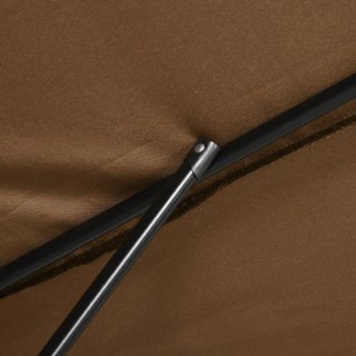 Sombrilla Rectangular Marrón 198x294x255