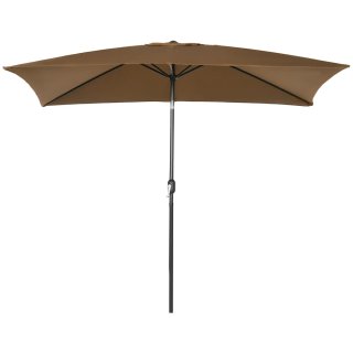 Sombrilla Rectangular Marrón 198x294x255