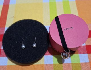 Pendientes Tous Perla Plata