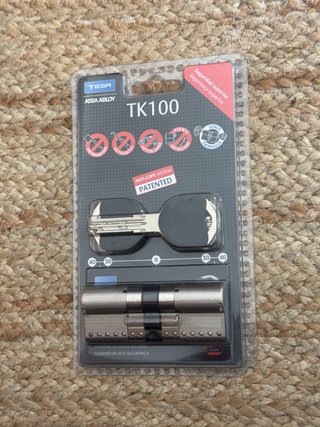 Bombín TESA TK100 40x40mm Niquel Alta Seguridad