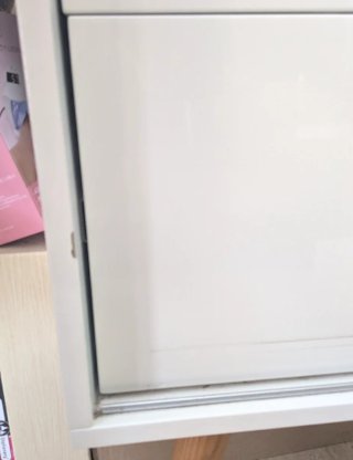 Mueble de salón moderno blanco lacado brillo 1,30