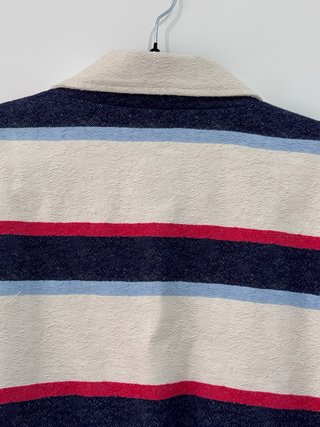Chaqueta ligera de rayas estilo vintage
