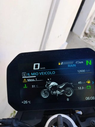 BMW Naked Moto Blu/Bianca