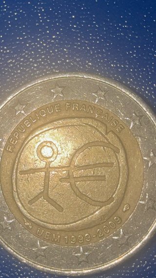 Moneda 2€ Francia Error Grabado 1999-2009