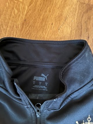 Sudadera Puma Negra Media Cremallera