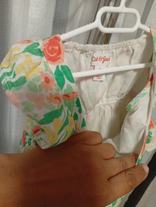 Vestido de verano floral para niña 2T