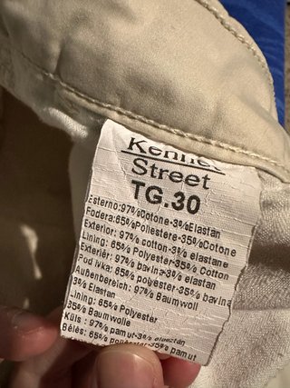 Pantaloni chino beige slim Kennet Street TG.30