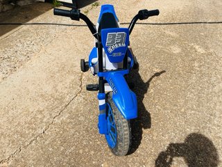 Moto Eléctrica Infantil Homcom Azul/Blanco