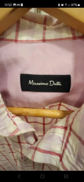 Camisa Massimo Dutti cuadros rosa
