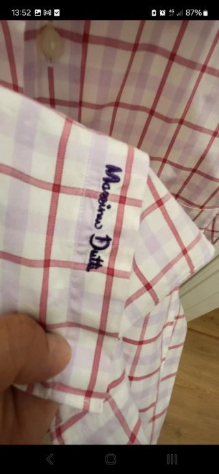Camisa Massimo Dutti cuadros rosa