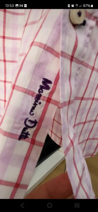 Camisa Massimo Dutti cuadros rosa